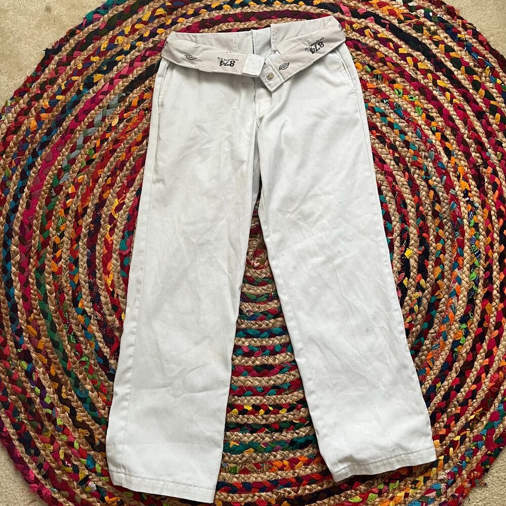 White Dickie's 874 pants